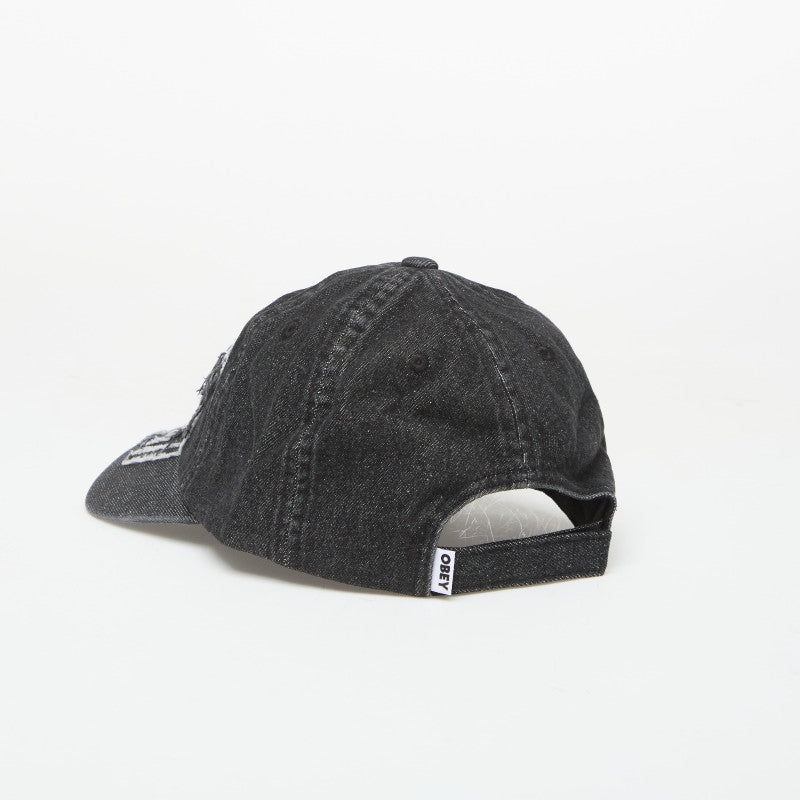 Obey Supernova 6 Panel Denim Faded Black