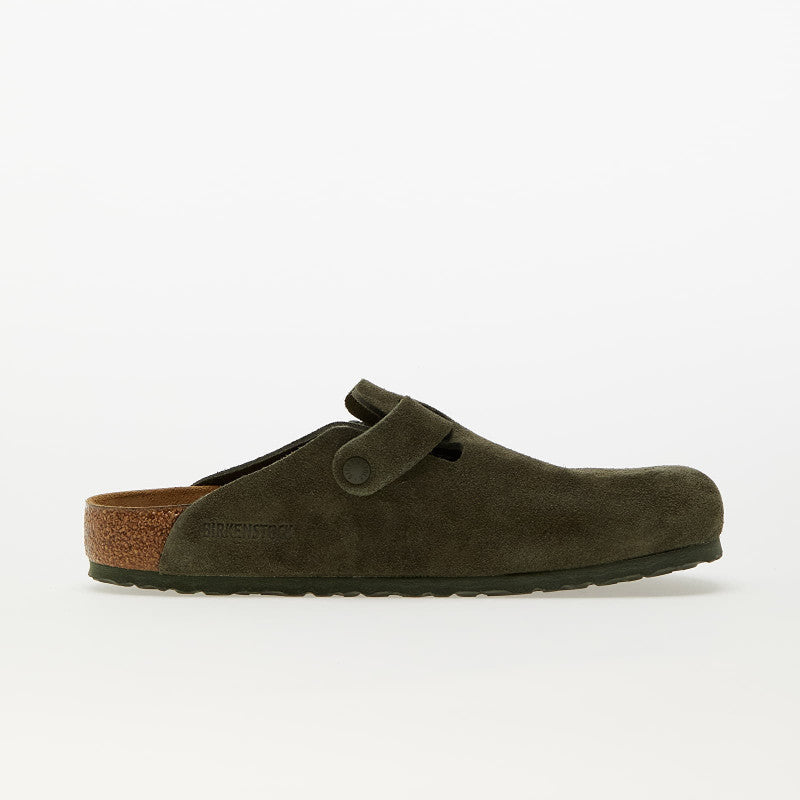 Birkenstock Boston Velvet Leather Thyme