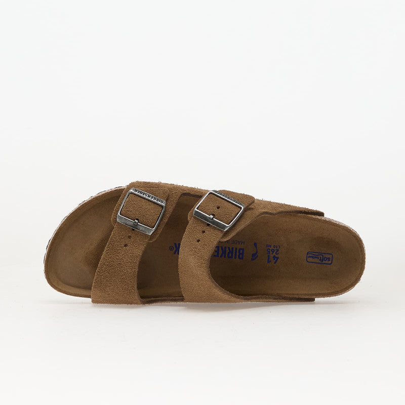 Birkenstock Arizona Soft Footbed Suede Leather Dark Tea Tonal