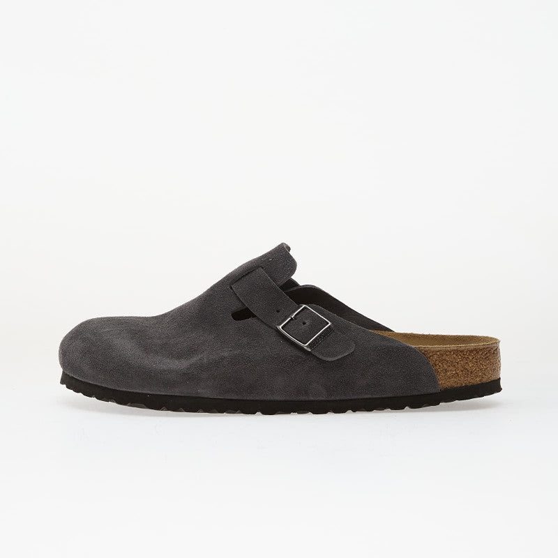 Birkenstock Boston Suede Leather Charcoal