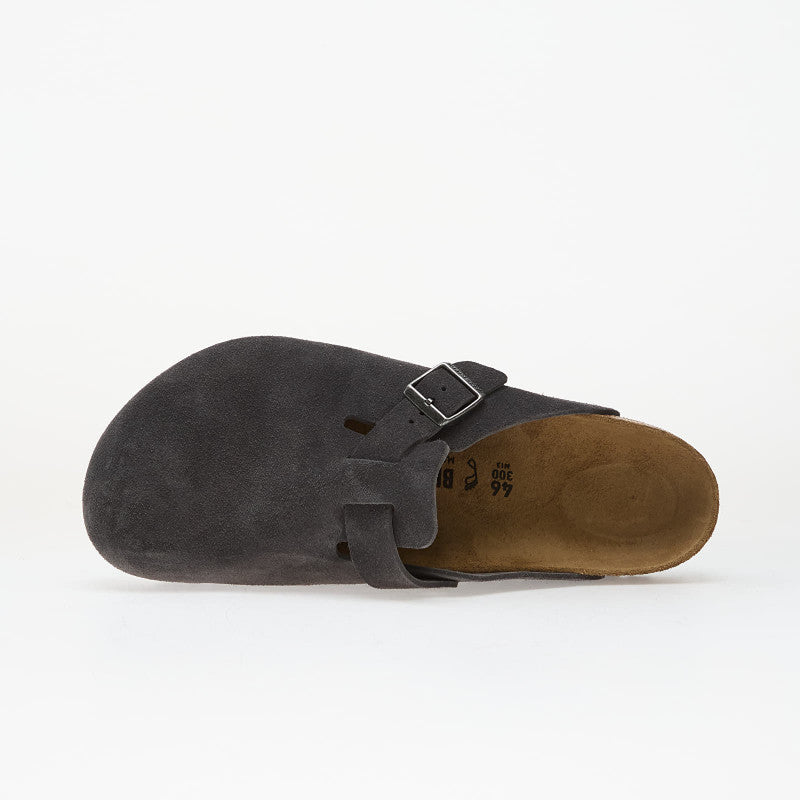 Birkenstock Boston Suede Leather Charcoal
