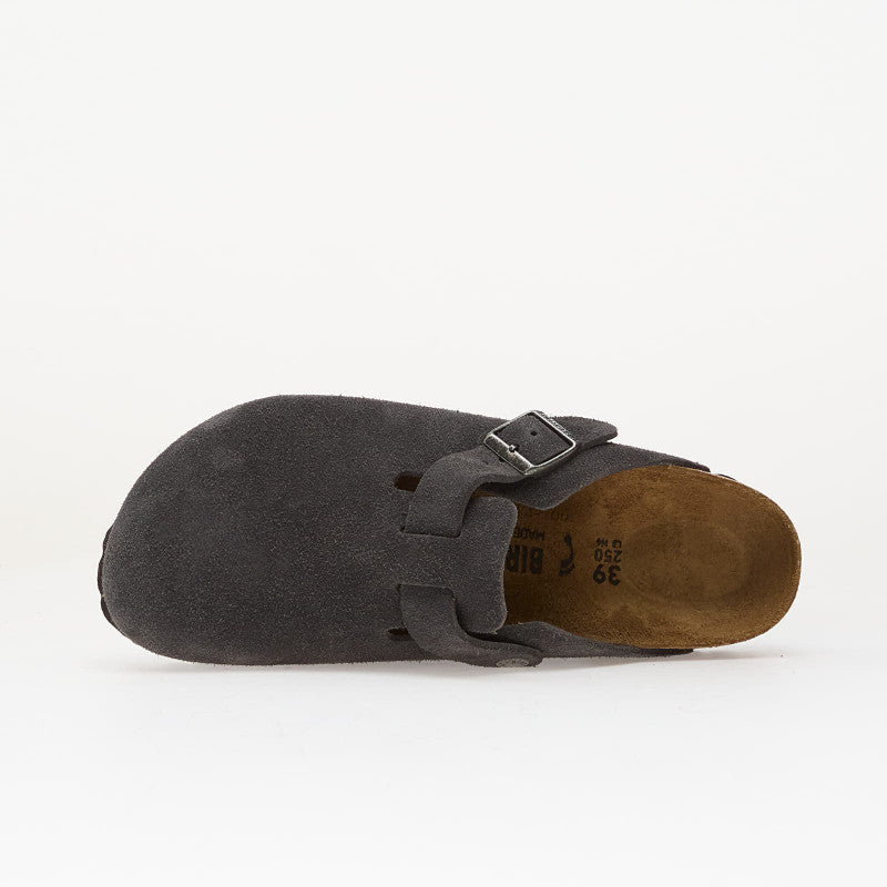 Birkenstock Boston Suede Leather Charcoal