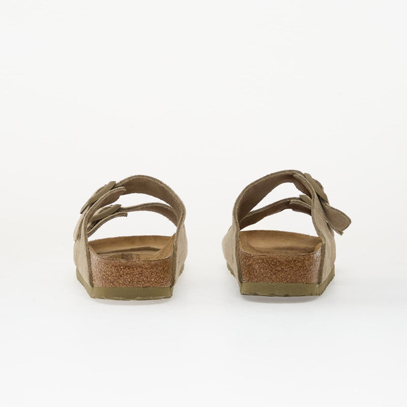 Birkenstock Arizona Suede Leather Faded Khaki