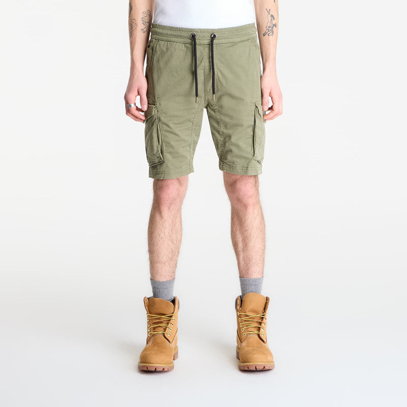Alpha Industries Cotton Twill Jogger Short Vintage Green