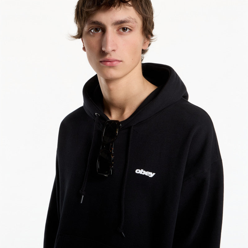 Obey League Hood Black