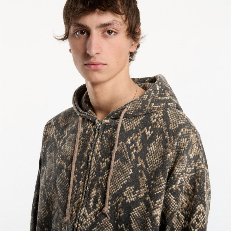 Obey Post Zip Hood Dusty Vintage Rattlesnake