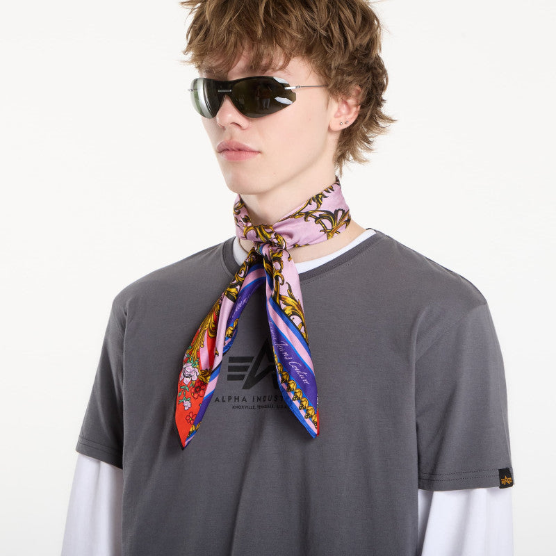 Alpha Industries Basic T-Shirt Contrast Stitch Grey Black/ Black