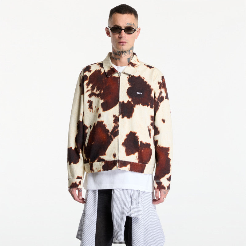 Obey Workshop Jacket Cow Print