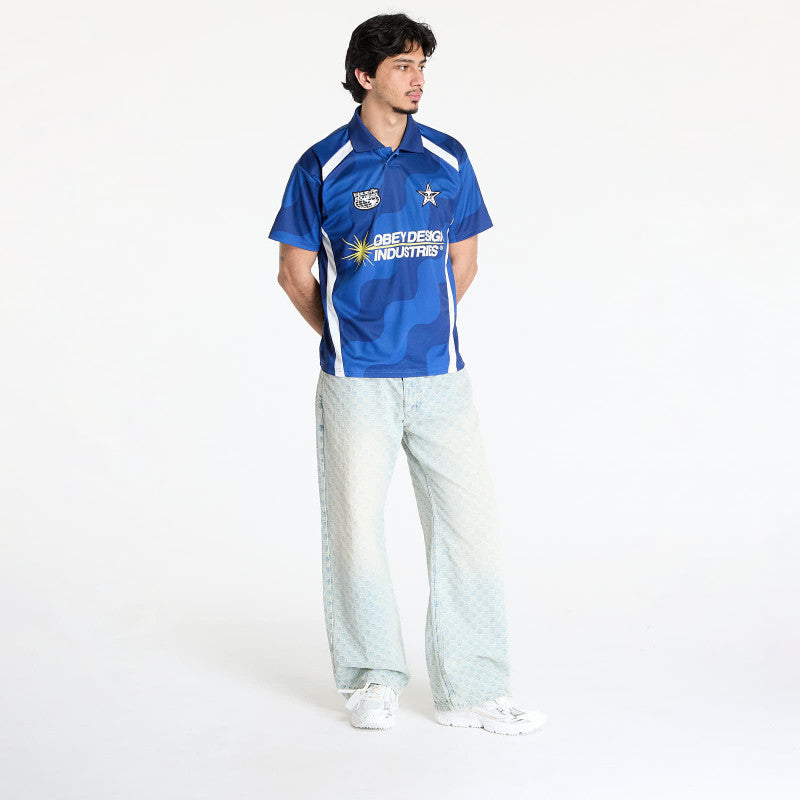OBEY Soccer Jersey Blue Multi