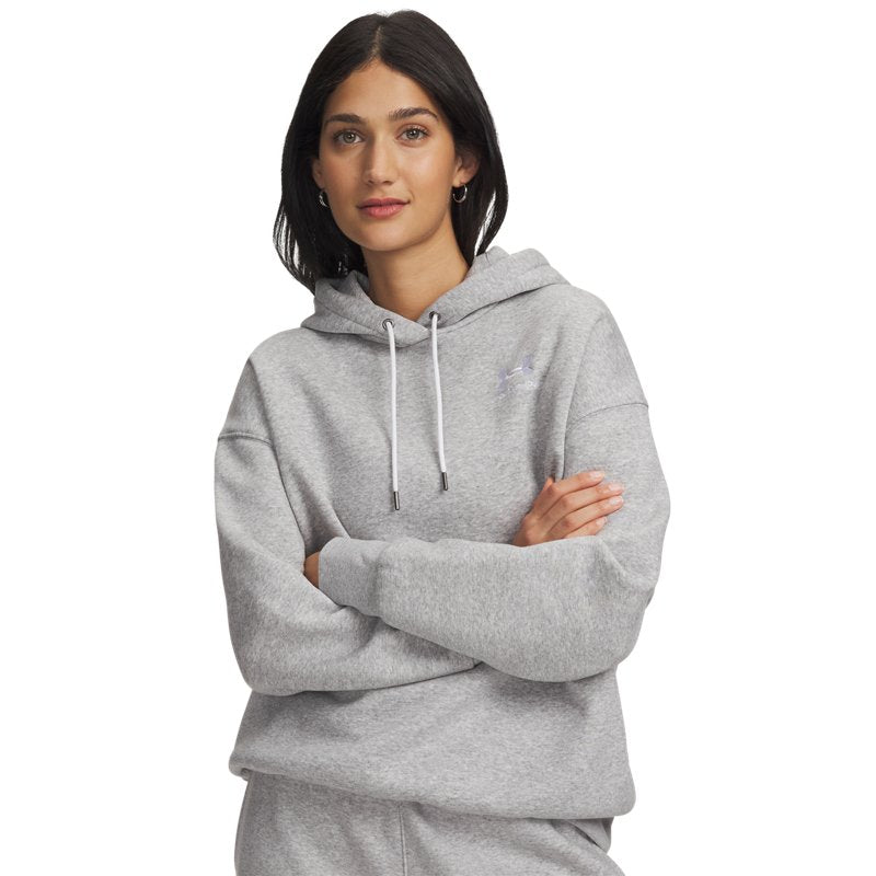 Under Armour Essential Flc Os Hoodie Mod Gray Light Heather