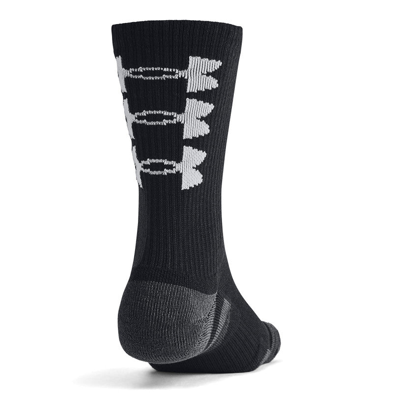 Under Armour Perf Tech Nov 3-Pack Crew Black/ Black/ White
