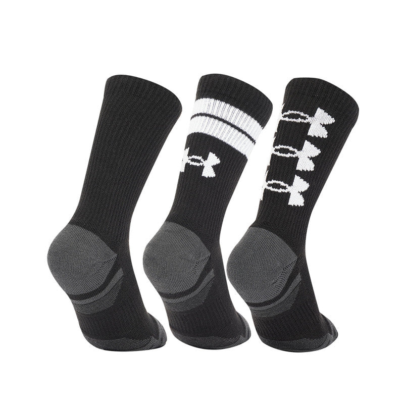 Under Armour Perf Tech Nov 3-Pack Crew Black/ Black/ White