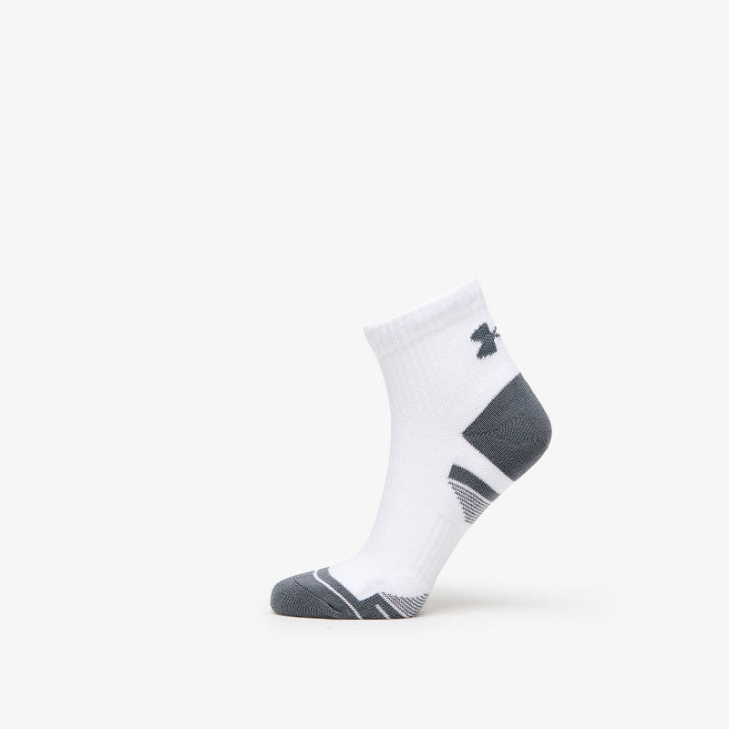 Under Armour Performance Cotton 3-Pack QTR Socks White