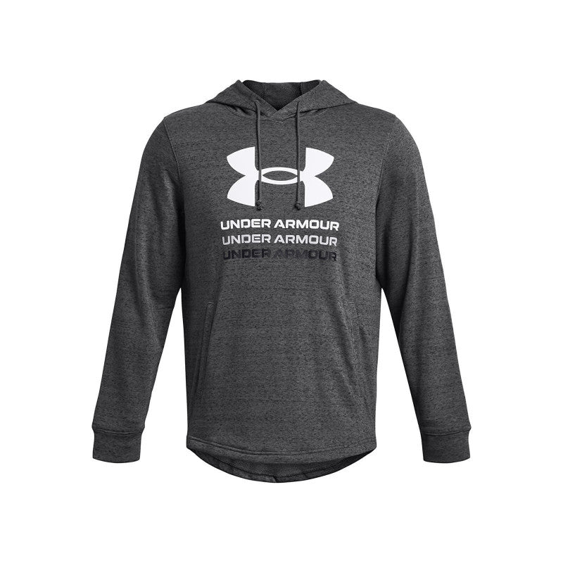 Under Armour Rival Terry Graphic Hood Castlerock 025