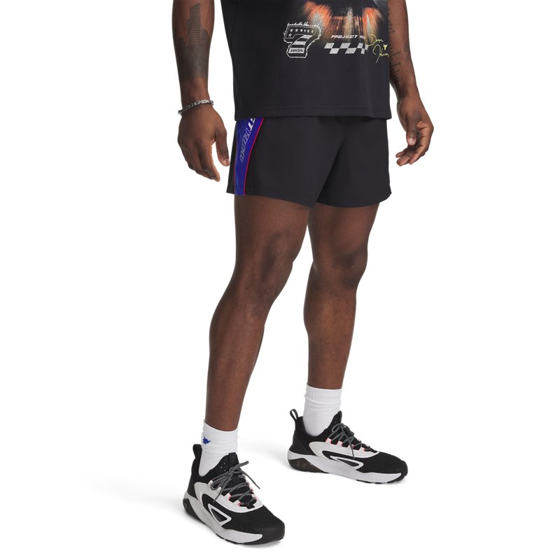Under Armour Project Rock Colorblock Woven Short Black