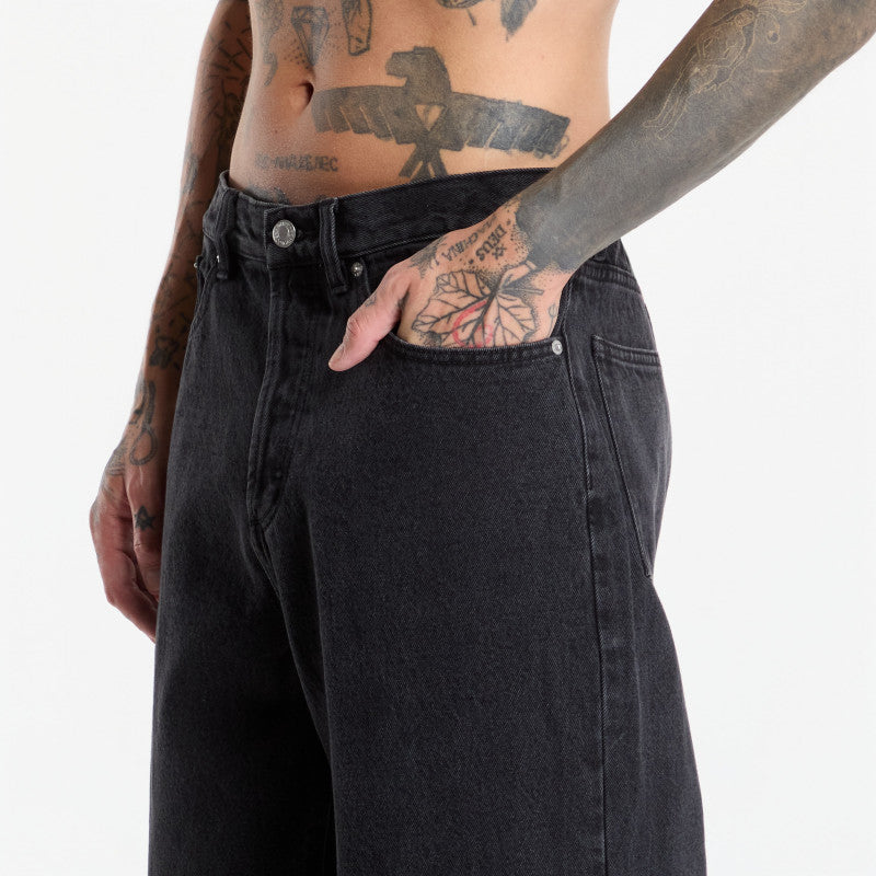 Jeansy Obey Classic Baggy Denim Faded Black