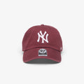 47 Brand MLB Clean Up Tonal New York Yankees Cap Burgundy