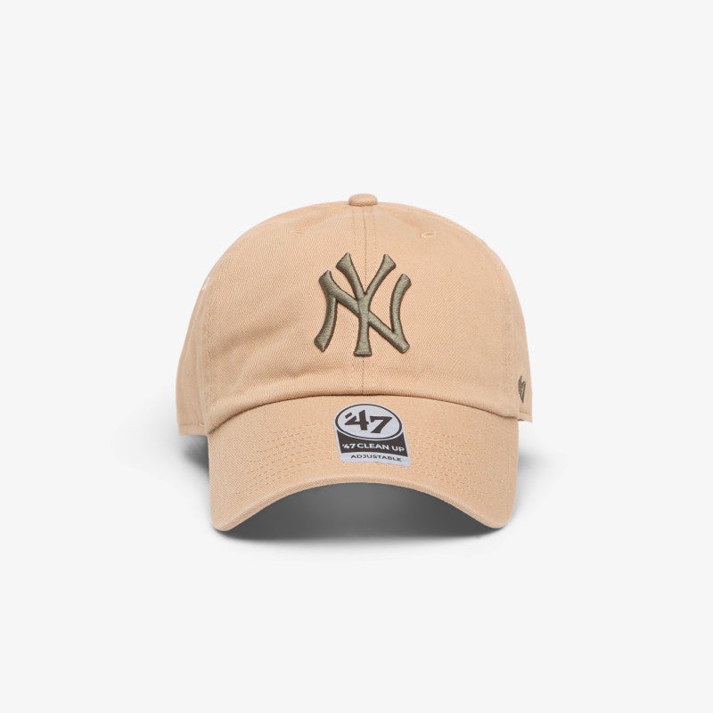 47 Brand MLB Clean Up Contrast New York Yankees Cap Khaki