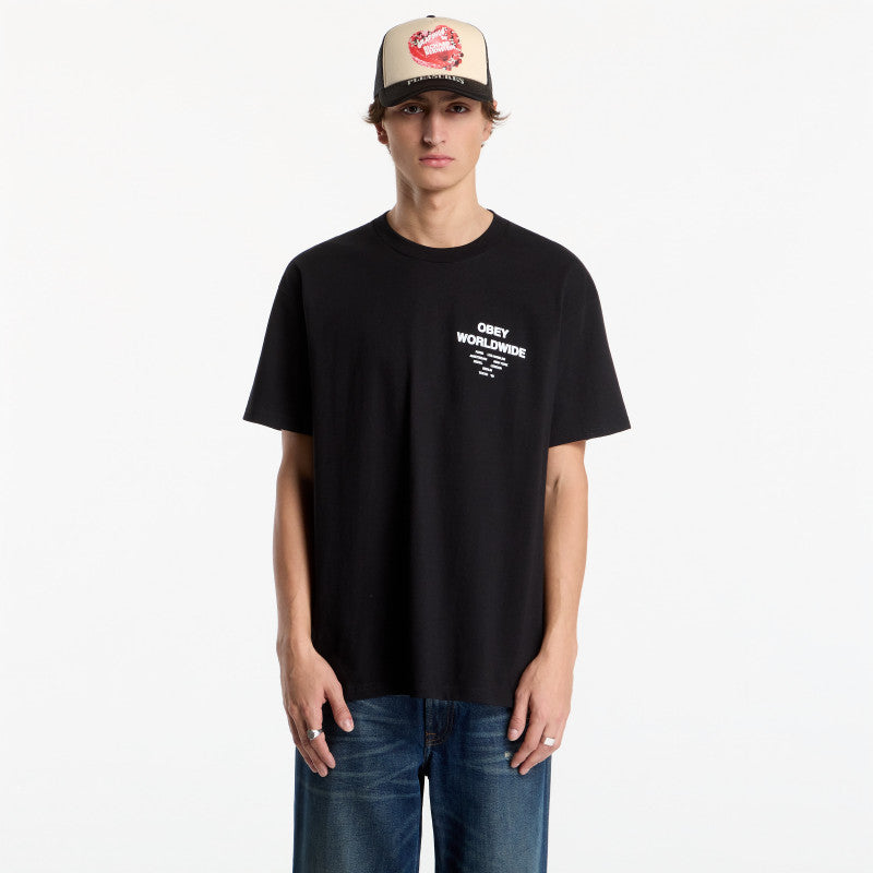 Obey Angels Above Black