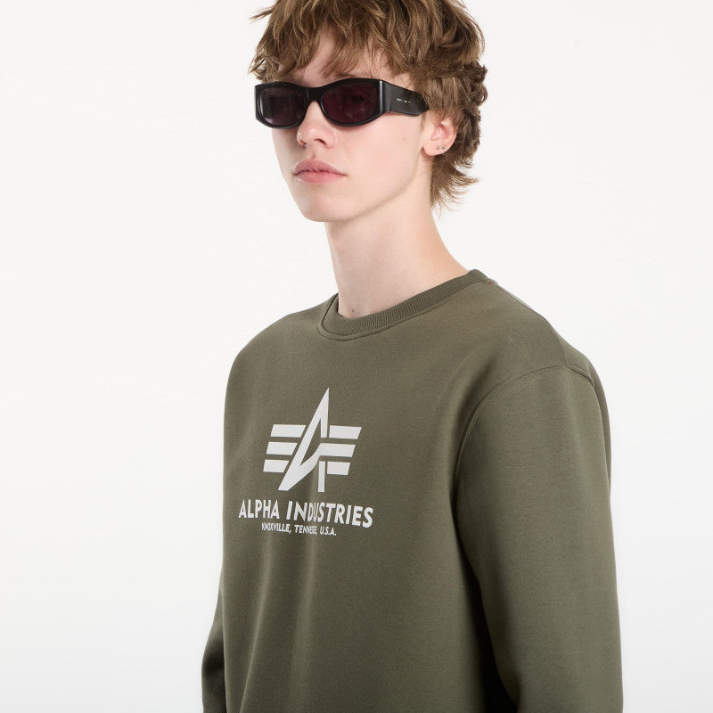 Alpha Industries Basic Hoody Small Logo II Dark Olive