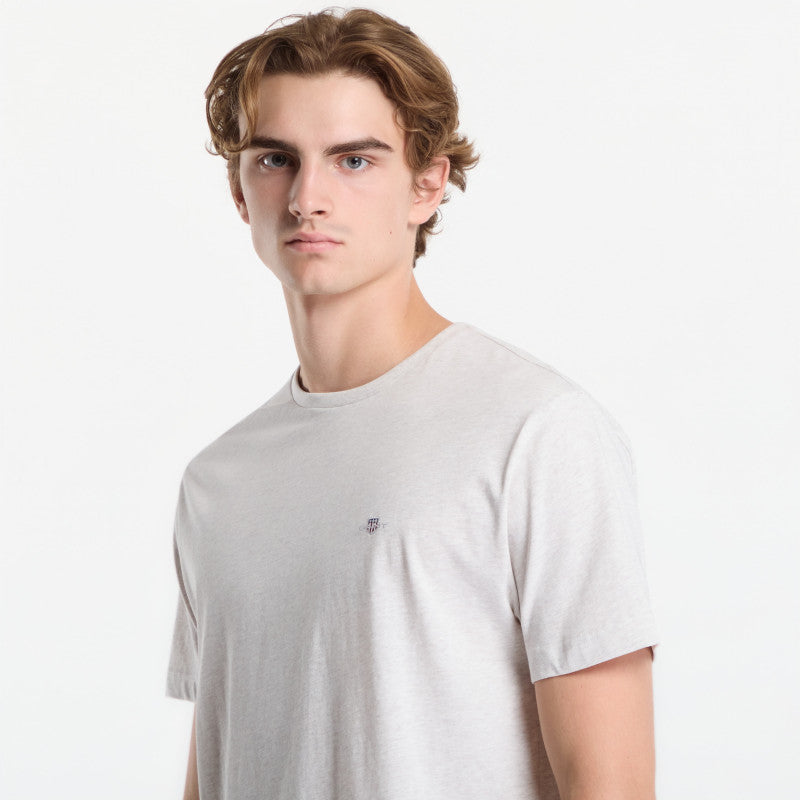 Gant Reg Shield Ss T-Shirt Glacier Melange