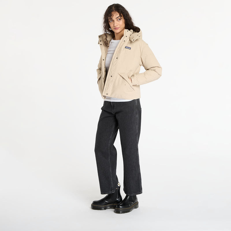 Patagonia W's Downdrift Jacket Oar Tan W/ Seabird Grey