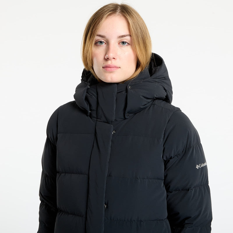 puchowa Columbia Amaze Puff™ Long Hooded Jacket Black