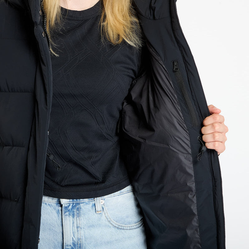puchowa Columbia Amaze Puff™ Long Hooded Jacket Black