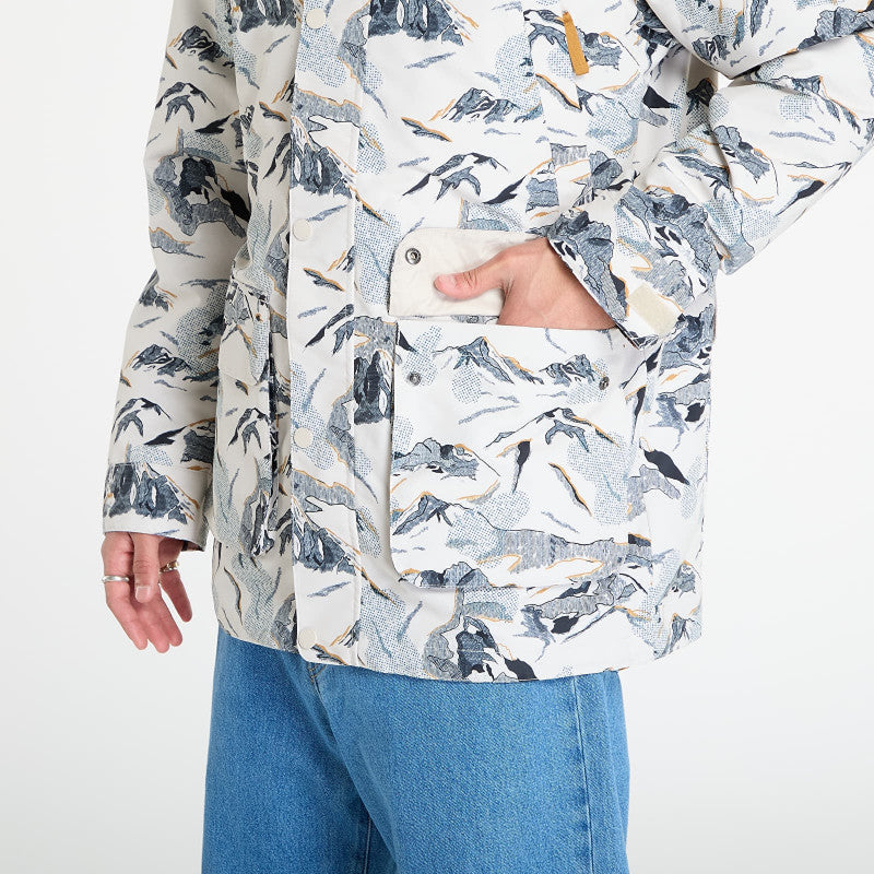 Columbia High Cascades™ Interchange Reversible Bomber Jacket Dark Stone Skylines
