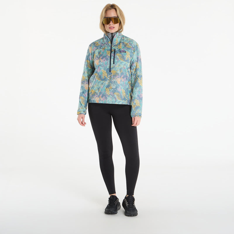 Patagonia W's Houdini Stash 1/2 Zip P/O Moon Tripper: Blue Sage
