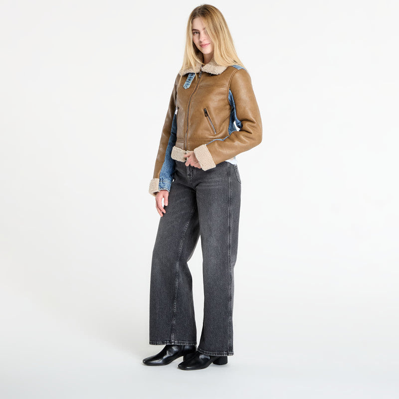 Desigual Double Jacket Brown