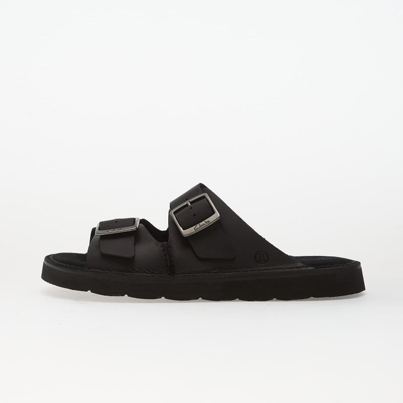 Clarks Solsbury Strap Black Leather