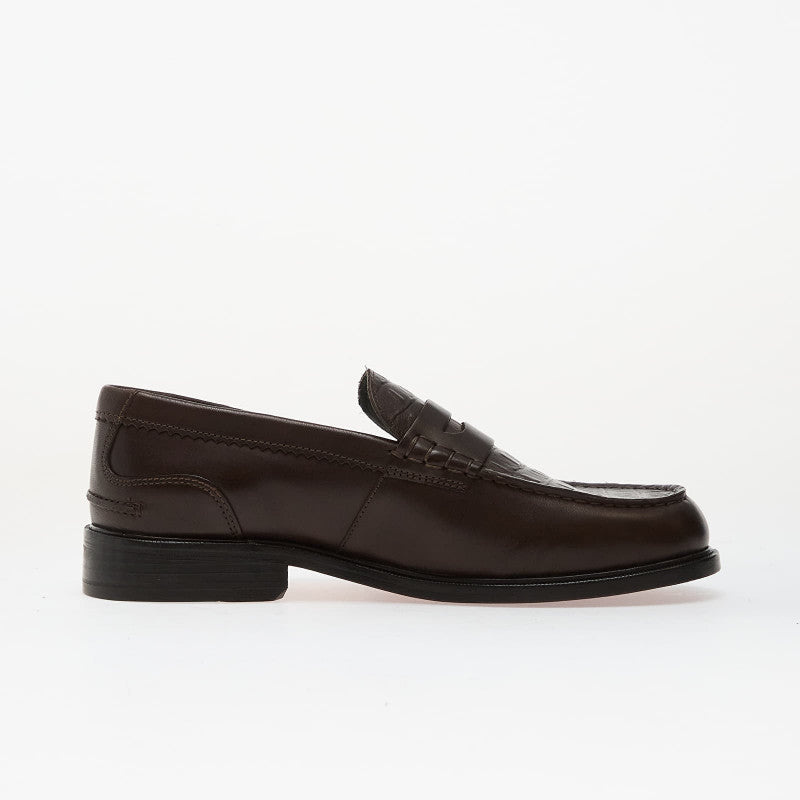 Clarks CraftJames Lo Brown Crocodile Leather
