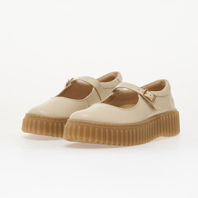Clarks Torhill Jane Cream Leather