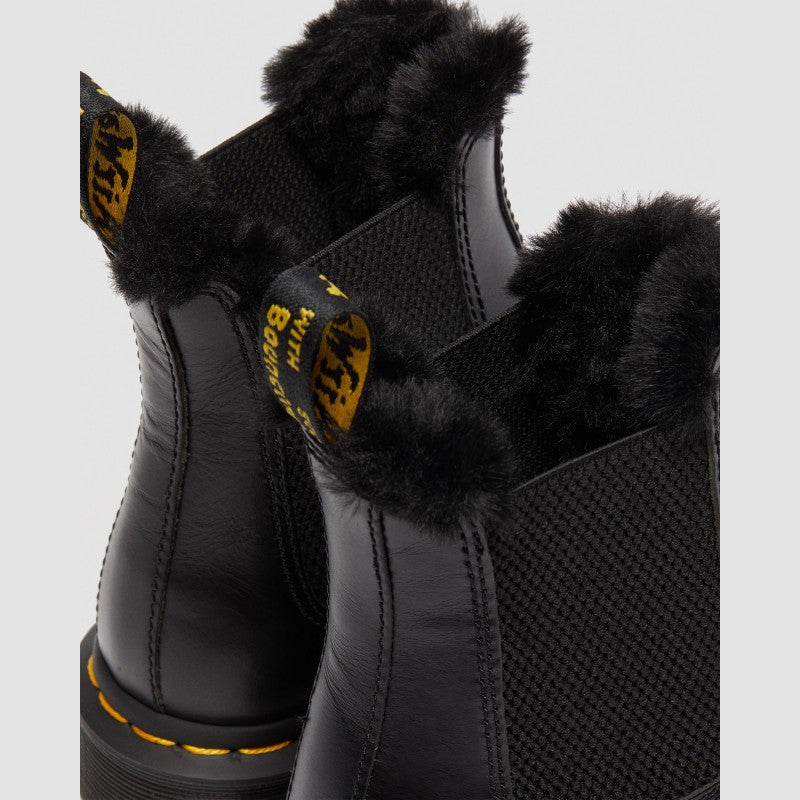 Dr. Martens 2976 LEONARE FAUX FUR Dark Grey Atlas 26332021