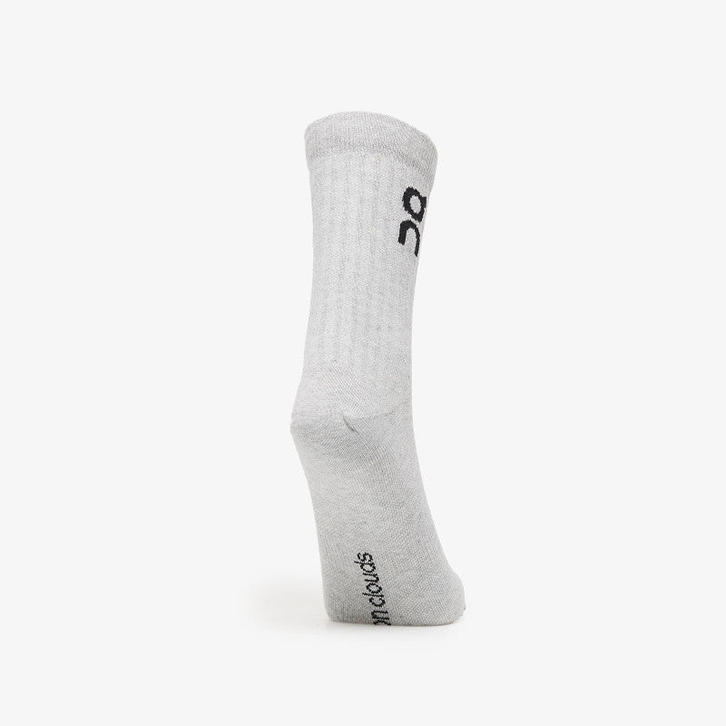 On Logo Sock High 3-Pack Heather Gray