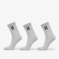 On Logo Sock High 3-Pack Heather Gray