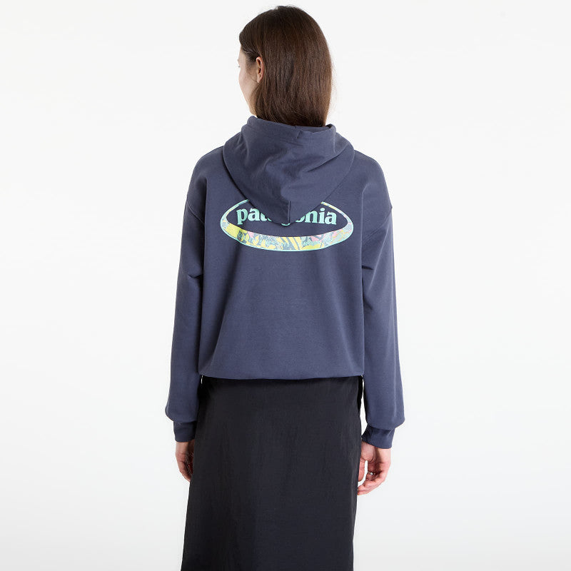 Patagonia W's '95 Oval Logo Daily Hoody Smolder Blue/ Moon Tripper