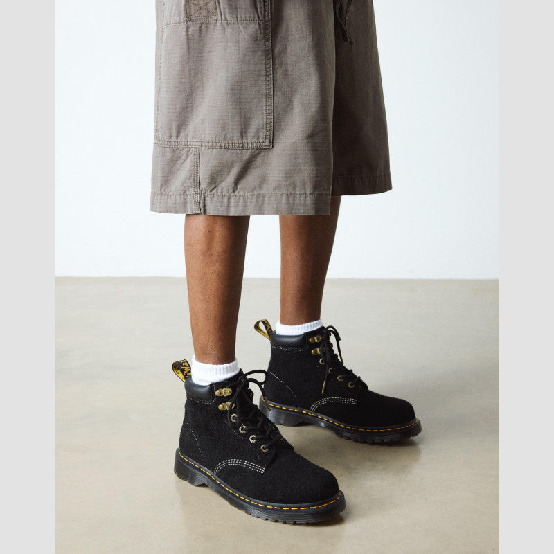 Dr. Martens 939 Black Long Napped Suede