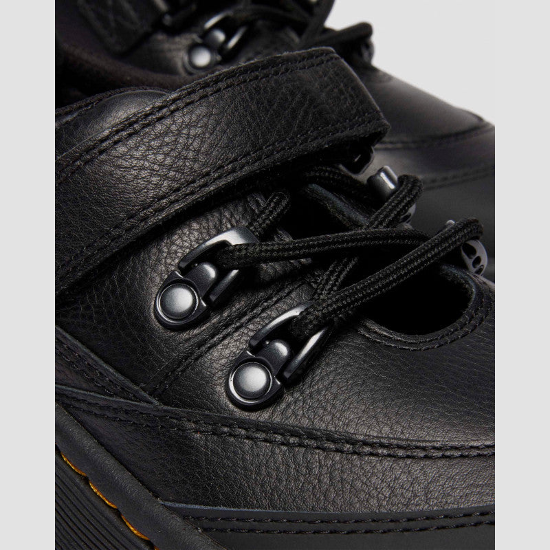 Dr. Martens DMXL MJ MARY JANE Black Virginia+Rubberised Leather