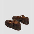 Dr. Martens MARY JANE FLOWER Dark Brown Crazy Horse