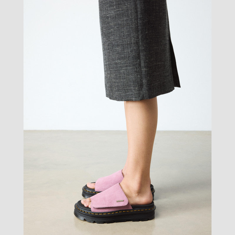 Dr. Martens ZEBZAG SLIDE Dusty Rose EH Suede