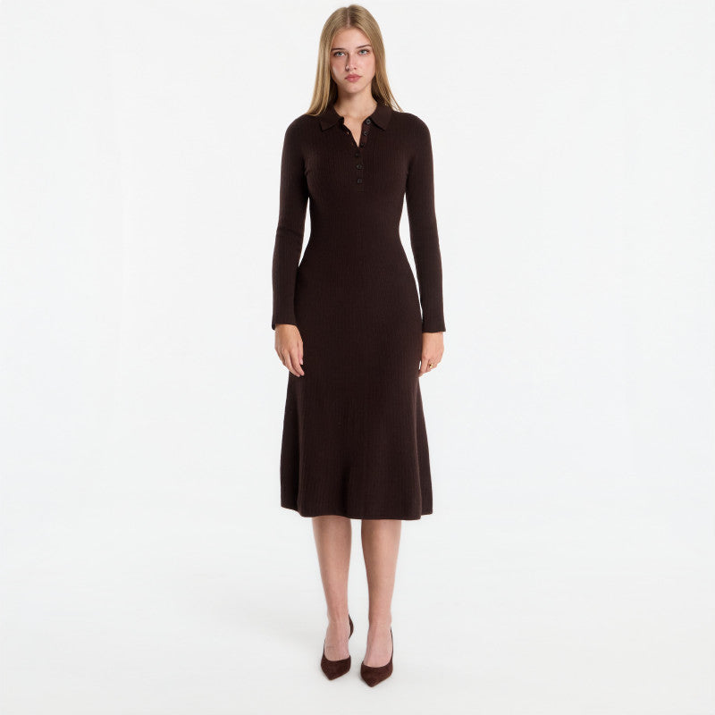 Sukienka Gant Mini Cable Knit Dress Light Ochre