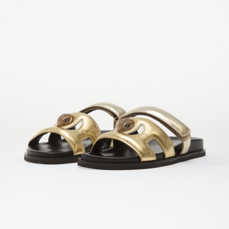 Kurt Geiger Eagle Cut Out Sandal Gold Comb