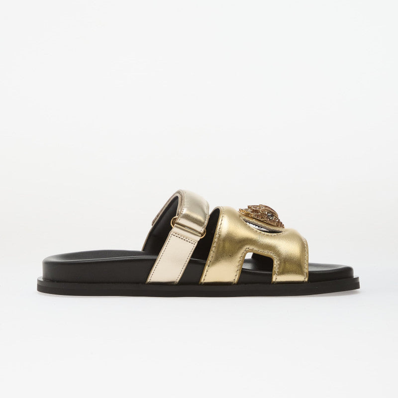 Kurt Geiger Eagle Cut Out Sandal Gold Comb