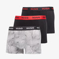 Bokserki Hugo Boss Trunk Triplet Design Black
