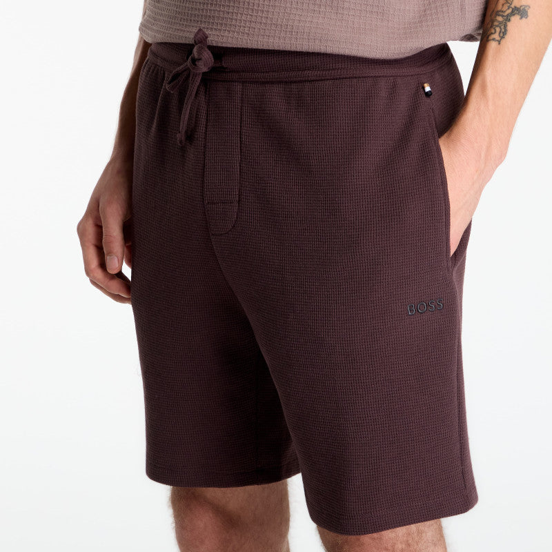 Hugo Boss Waffle Shorts Brown