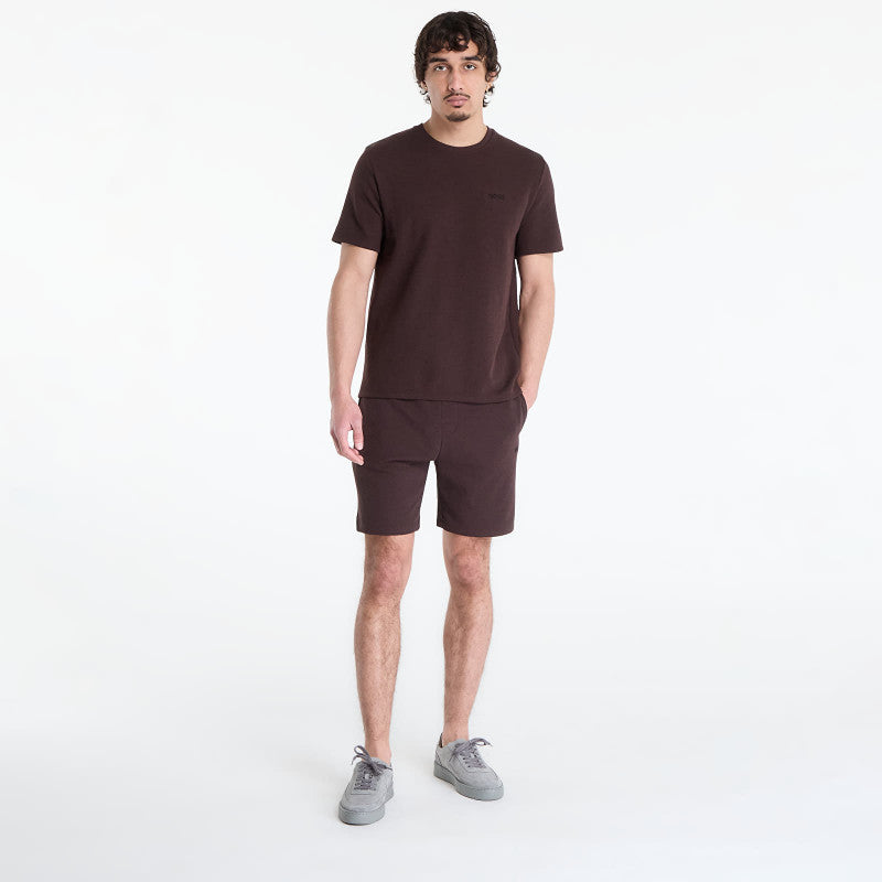 Hugo Boss Pyjama T-Shirt With Embroidered Logo Dark Brown