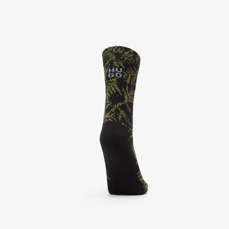 Hugo Boss Qs Rib Fern Socks 3-Pack Black