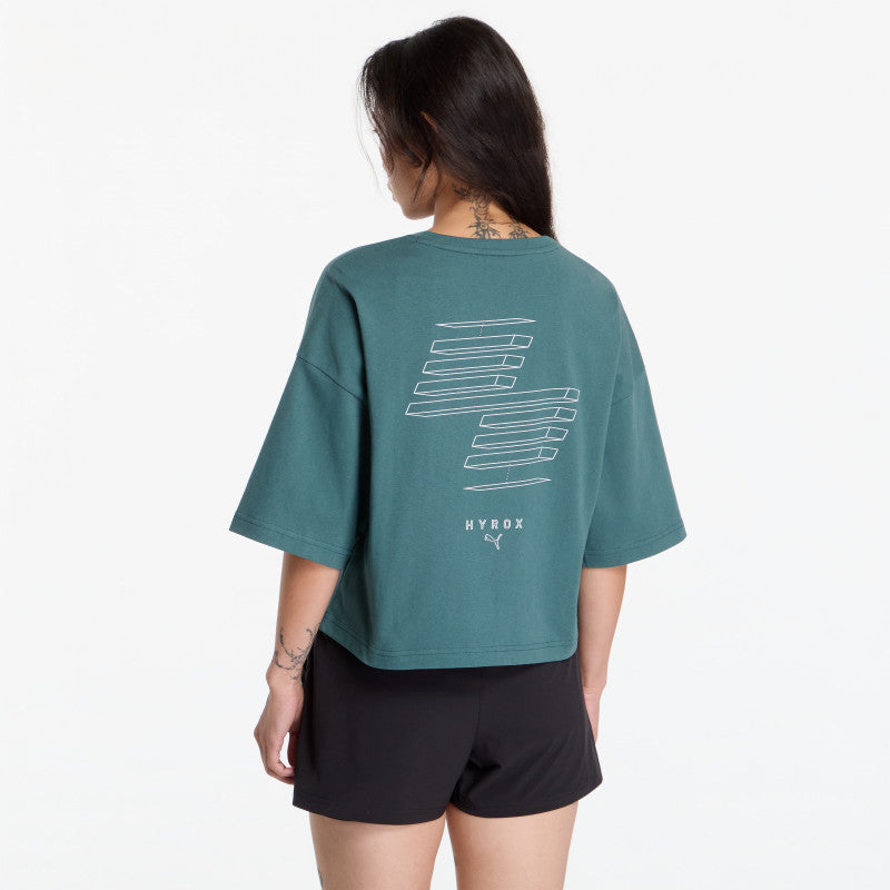 Puma X Hyrox Cropped Lifestyle Tee Herb Garden